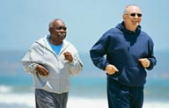 Two Men Jogging